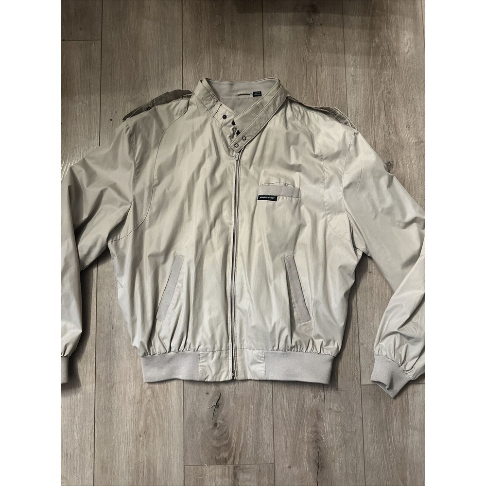 Vintage Members Only Jacket Men 44 Tan Classic Casual Europe Craft
